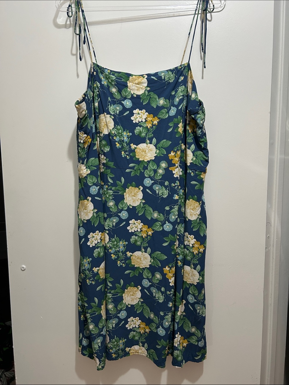 Old Navy XXL Tall Navy Floral Sleeveless Mini Dress with Pockets